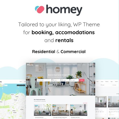 Homey | Booking and Rentals WordPress Theme