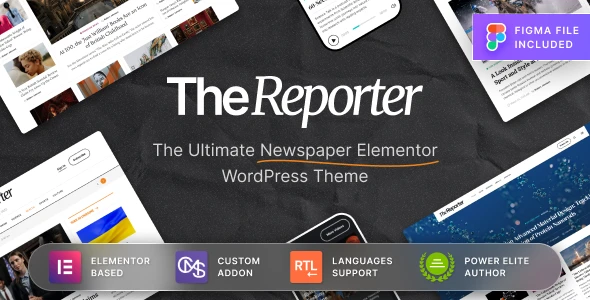 The Reporter – Newspaper Editorial WordPress Theme