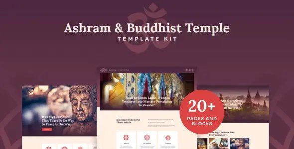 Vihara – Ashram & Oriental Buddhist Temple Elementor Template Kit