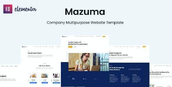 Mazuma – Business Elementor Template Kit