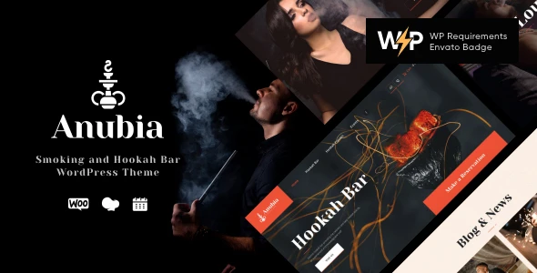 Anubia | Smoking and Hookah Bar WordPress Theme