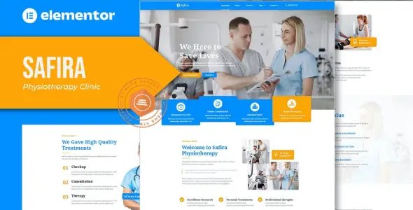 Safira – Physiotherapy Elementor Template Kit