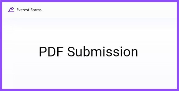 Everest Forms PDF Submission