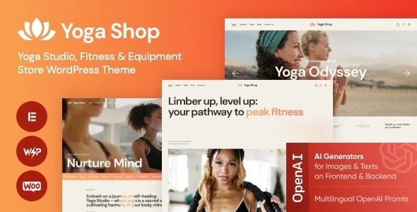 Yoga Shop – Yoga Studio WordPress Theme