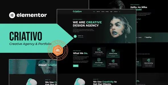 Criativo – Creative Agency & Portfolio Elementor Template Kit