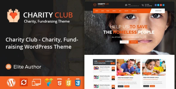 Charity Club – Fundraising WordPress Theme